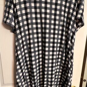 LuLaRoe Black and White Checkered Dress